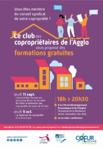 Affiche du Club des copros de l'agglo