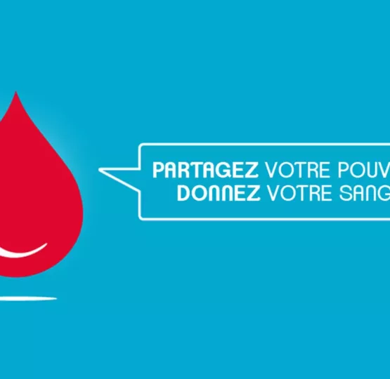 Goutte de sang et message 