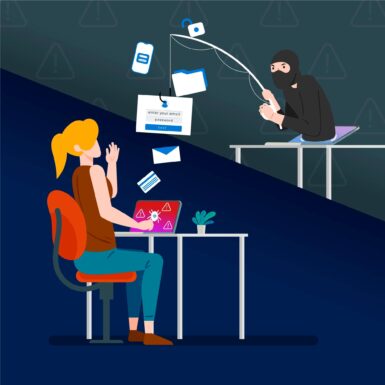Un escroc muni d'une canne à pêche tente de dérober des données informatiques personnelles
