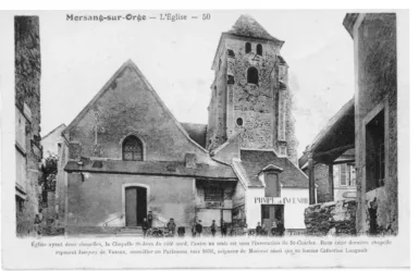Eglise Saint-Jean-Baptiste (carte postale, 1915)