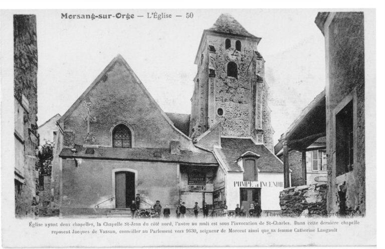 Eglise Saint-Jean-Baptiste (carte postale, 1915)
