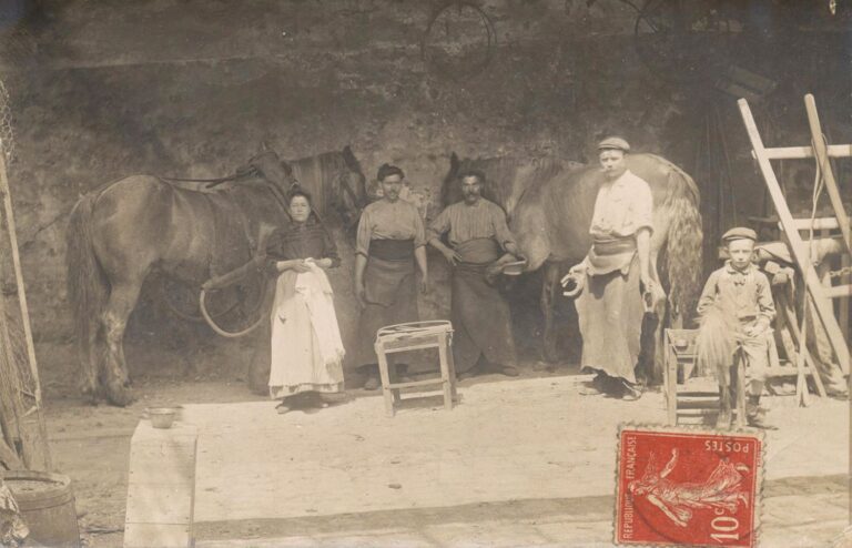 La famille Bailly (carte postale, 1910)