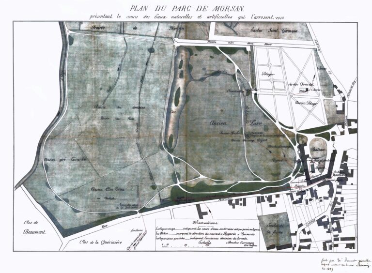 Plan des eaux des sources (1837)