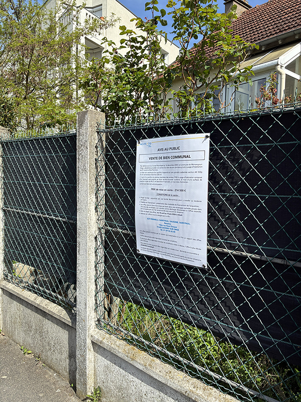 Vente Pavillon - Affiche